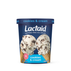 Lactaid cookies and cream ice cream